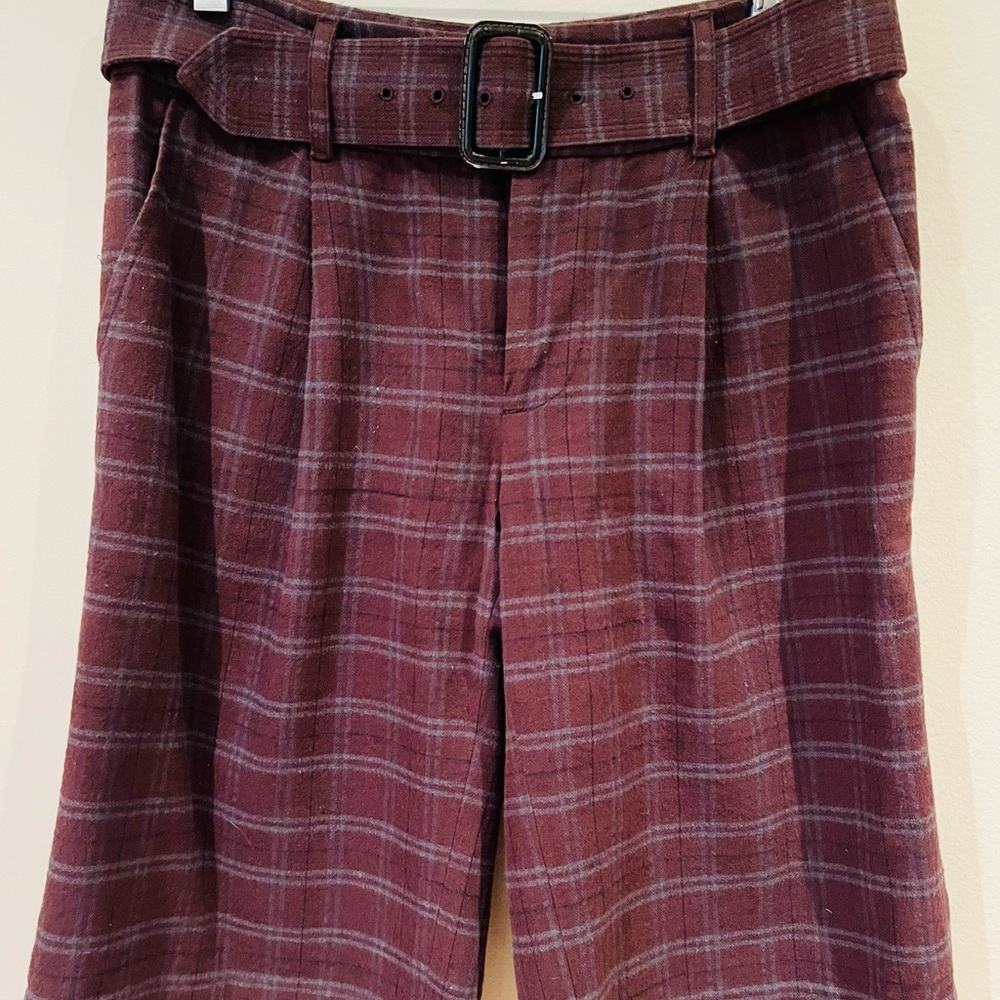 Marc by Marc Jacobs Wide legged cropped pant with belt